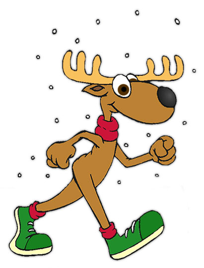 reindeer power walking