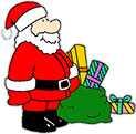 Santa with sack of presents