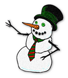 waving snowman