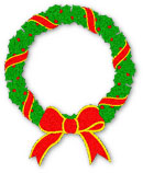 green and red Christmas wreath