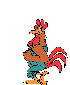 rooster animation strutting his stuff