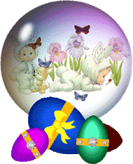 eggs flowers bunny animation