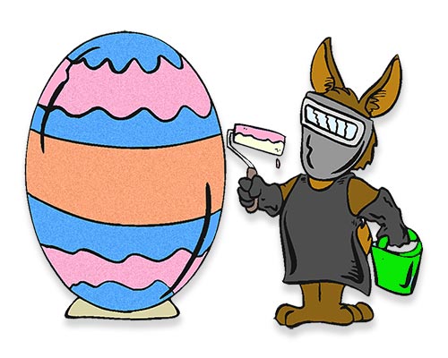 painting Easter egg