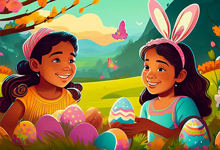 children Easter