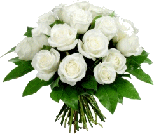 bunch of white roses