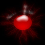electric red background