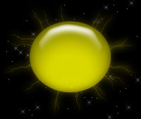 yellow sun and stars background