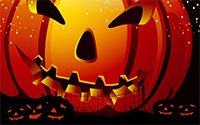 spooky jack-o'-lanterns