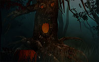 spooky Halloween tree