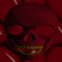 skull mask background
