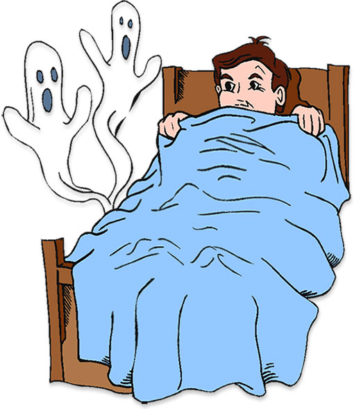 ghosts under bed