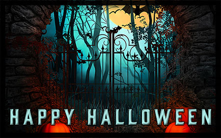 Happy Halloween gate