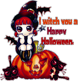 jack-o'-lantern and witch