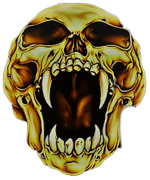 sharp teeth skull