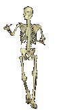 crazy skeleton animated
