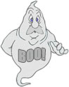 ghost with boo