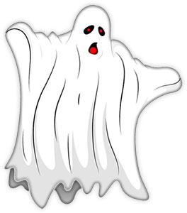 a scary ghost