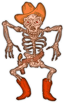 cowboy skeleton