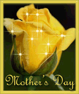 Mother's Day with animated yellow rose