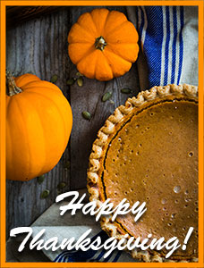 Happy Thanksgiving pie