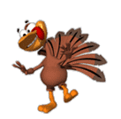 very happy turkey