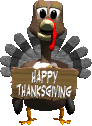 turket with Happy Thanksgiving