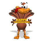 turkey with Happy Thanksgiving