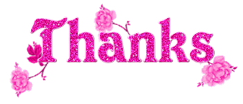 thanks animated with glitter