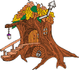 tree house stump