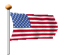 Animated American Flag - Transparent