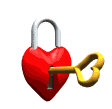 heart and key animated