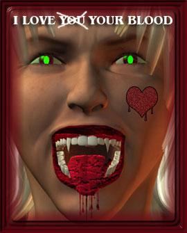 I love your blood - vampire comment